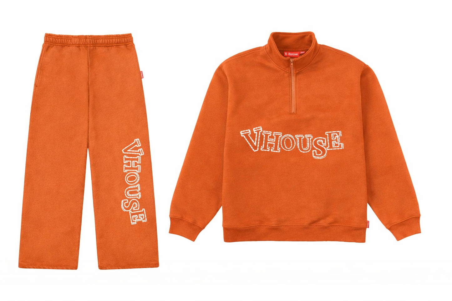 1/4 ZIP Set - Sofia Orange