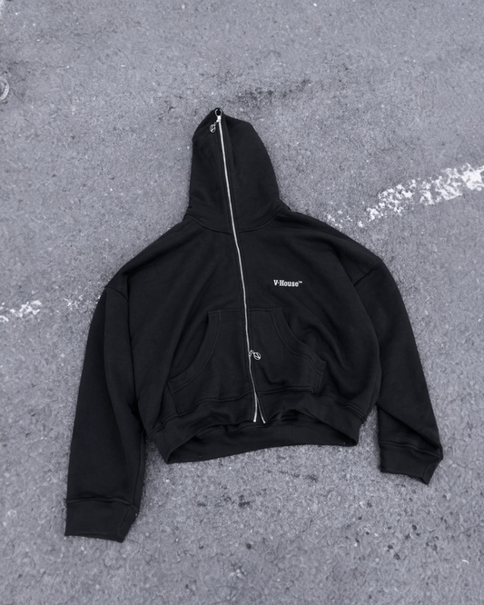 VH FULL ZIP HOODIE BLACK