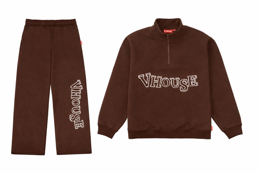 1/4 ZIP Set - Chocolat